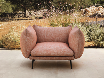 PIUMA - Fabric garden armchair with armrests by MY YOUR - view 2